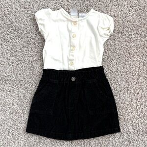Old Navy 12-18M Black Corduroy Skirt